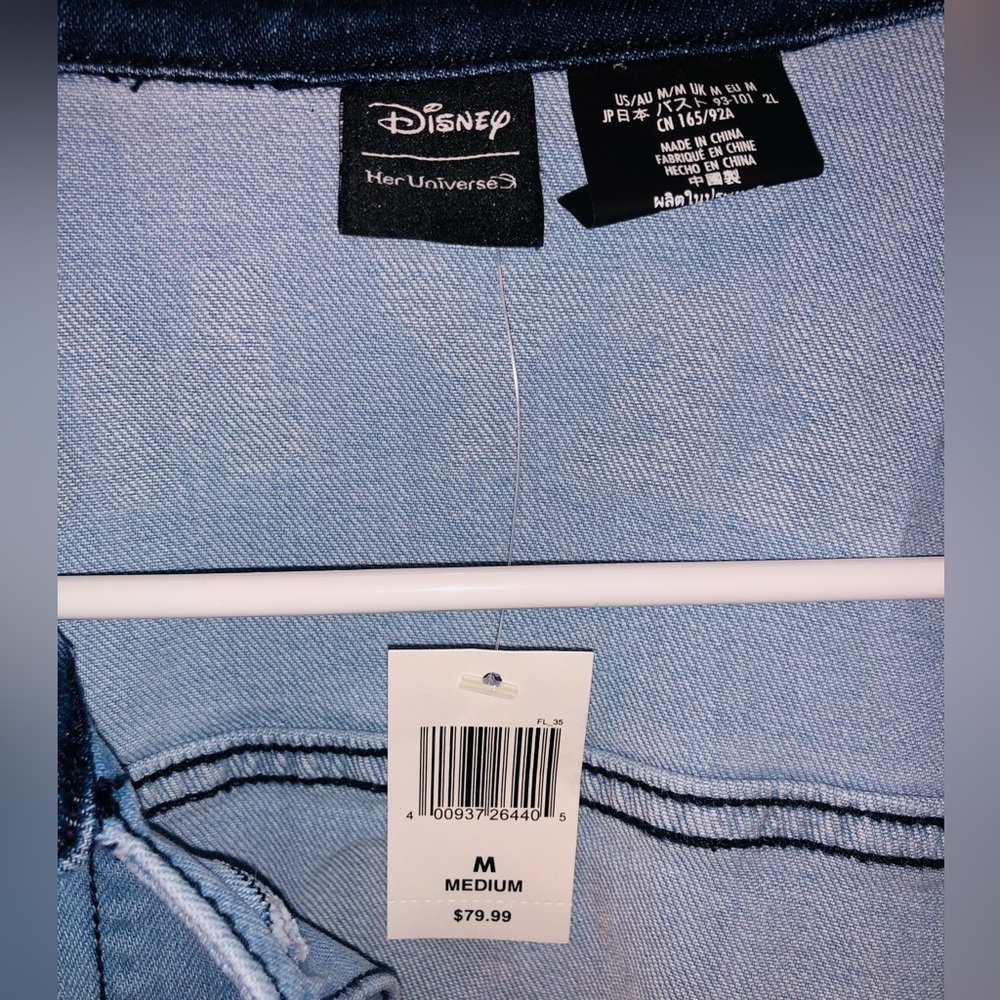 Disney Mickey Mouse jean jacket (M) - Picture 4 of 6